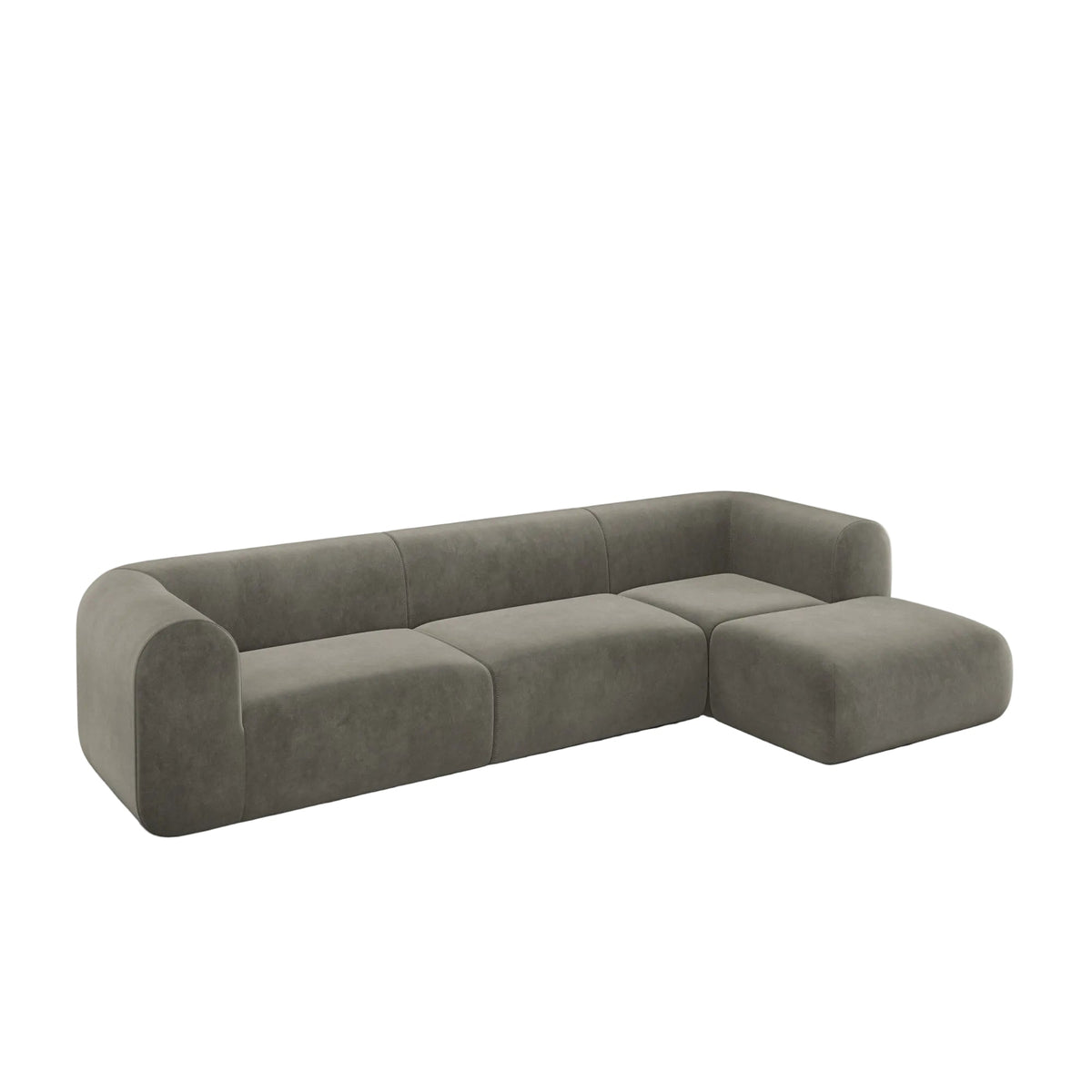 Plump Left Arm & Right Facing Chaise Longue Modular Sofa