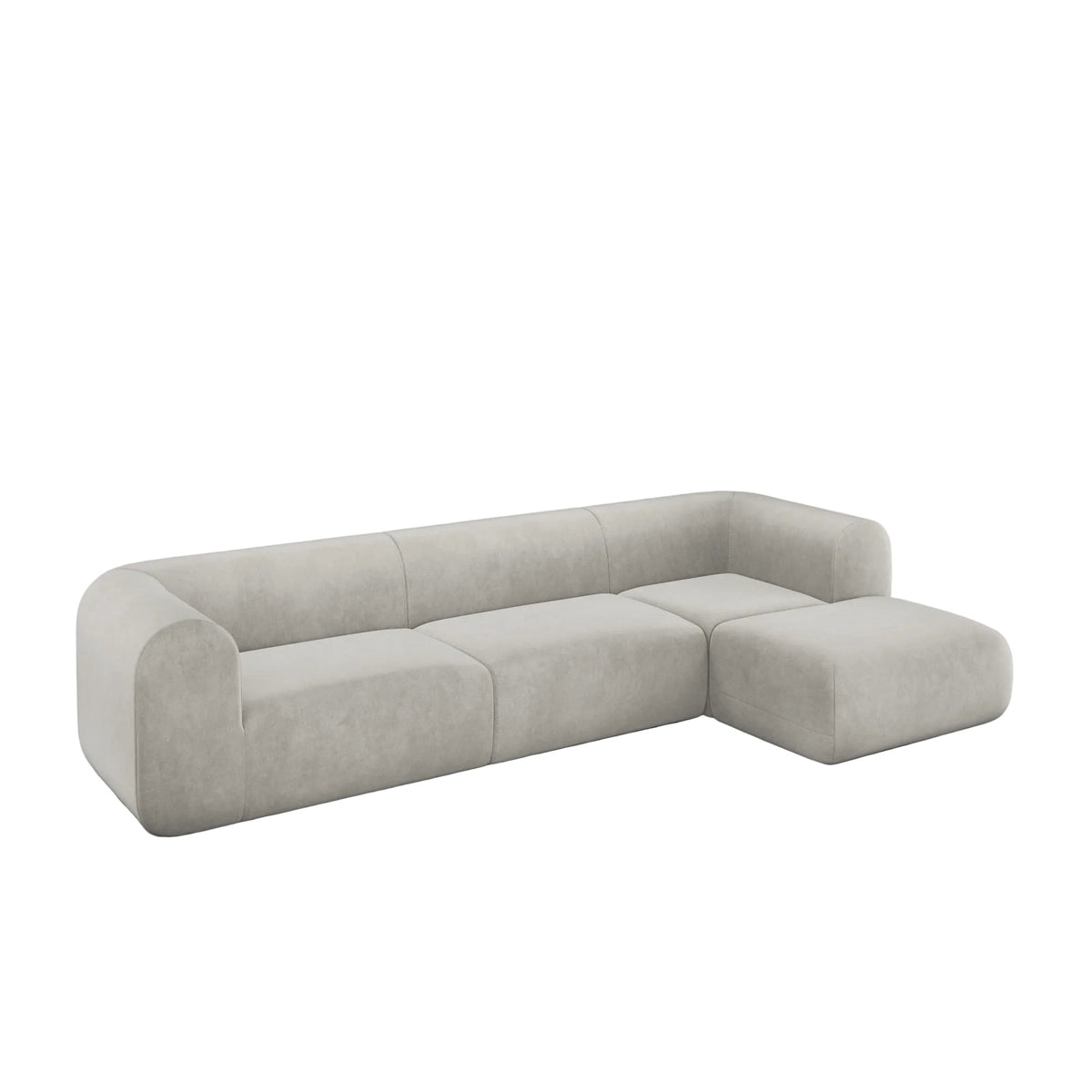 Plump Left Arm & Right Facing Chaise Longue Modular Sofa