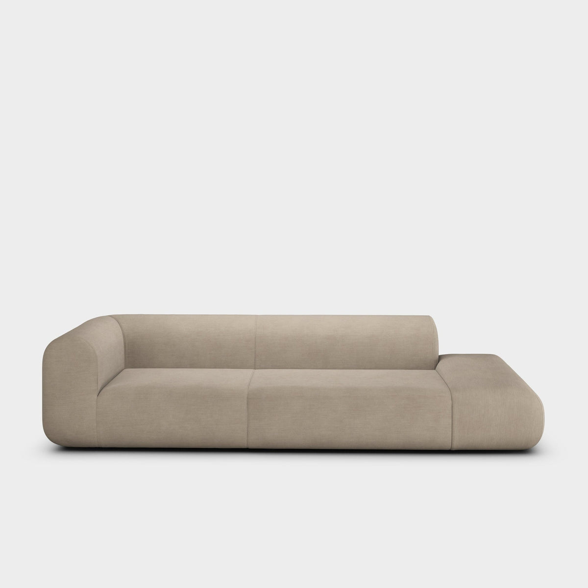 Plump Left Arm Facing Backrest Modular Sofa