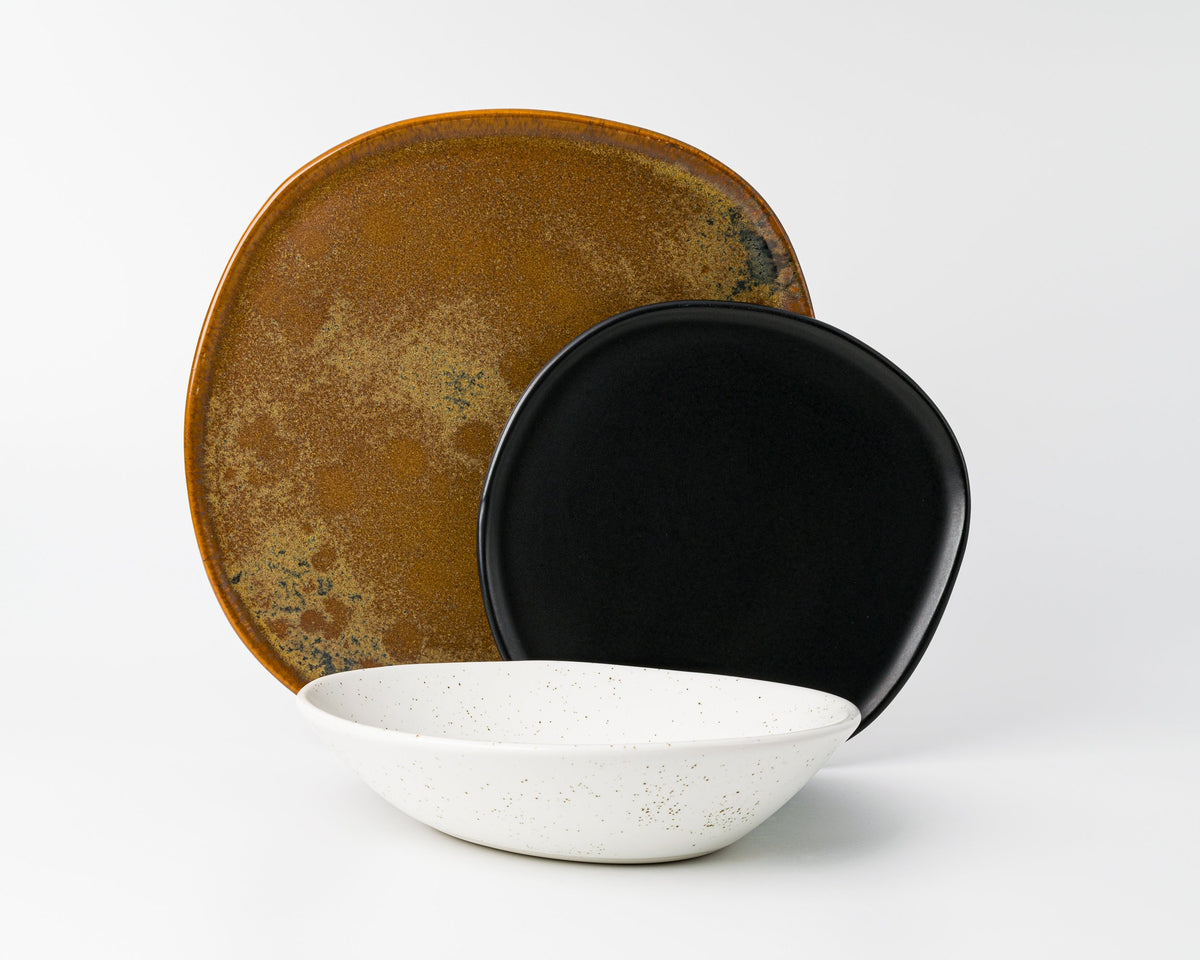 3 Piece Ripple Dinner Setting