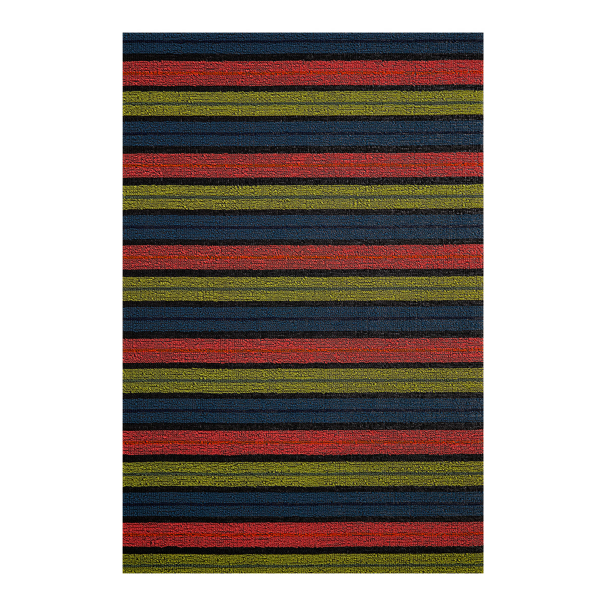 Ribbon Stripe Shag Mats