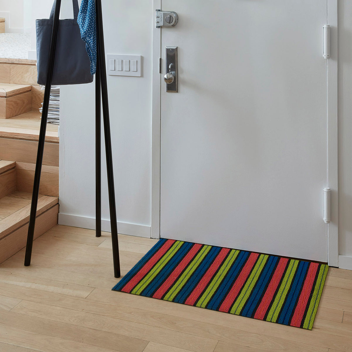 Ribbon Stripe Shag Mats