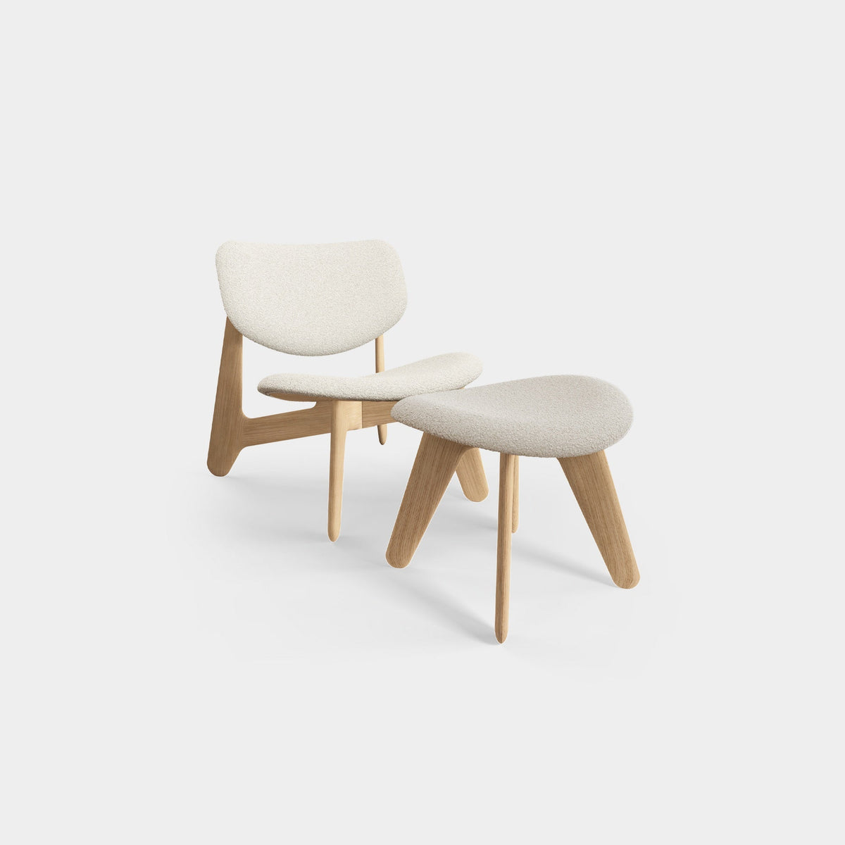 Slab Natural Wood Lounge Chair