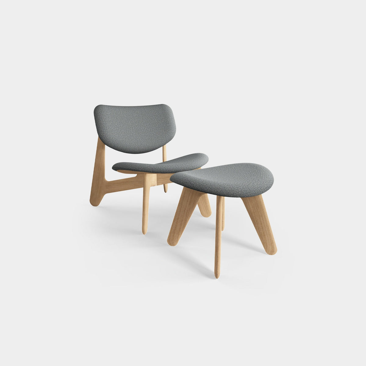 Slab Natural Wood Lounge Chair