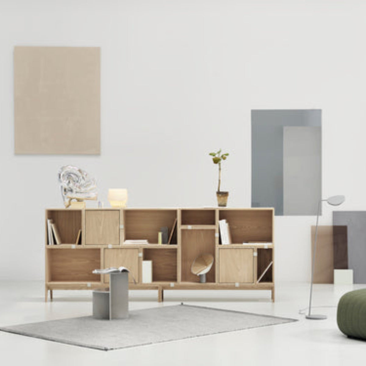 Stacked Storage System Bookshelves