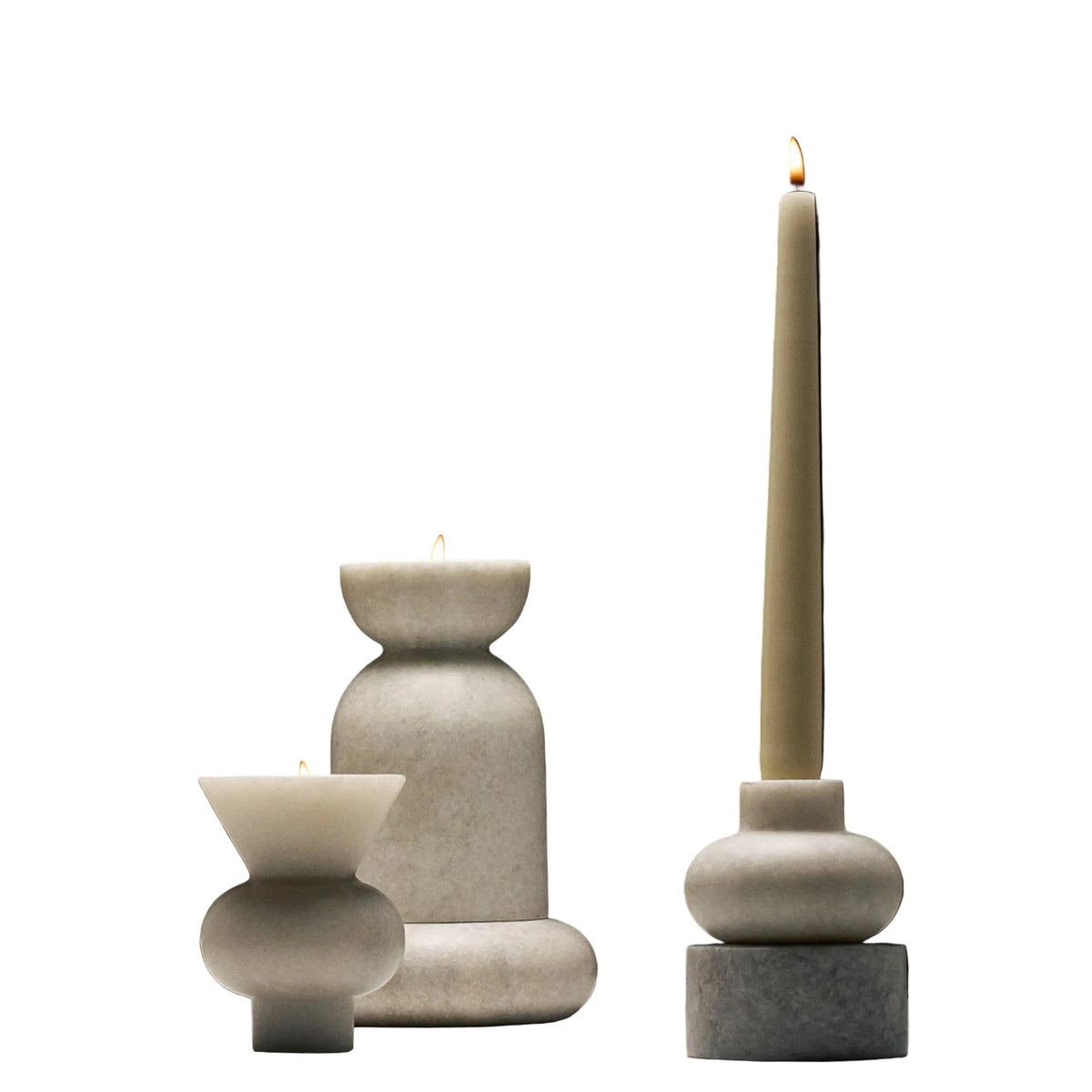 Stone Stacking Candleholder