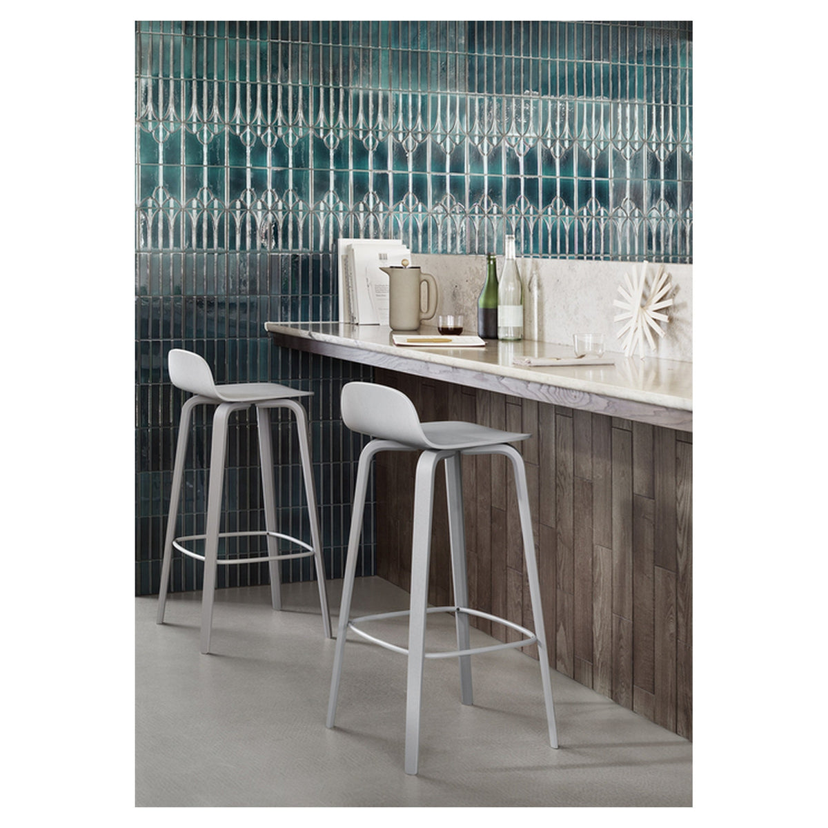 Visu Counter Stool Wood Base