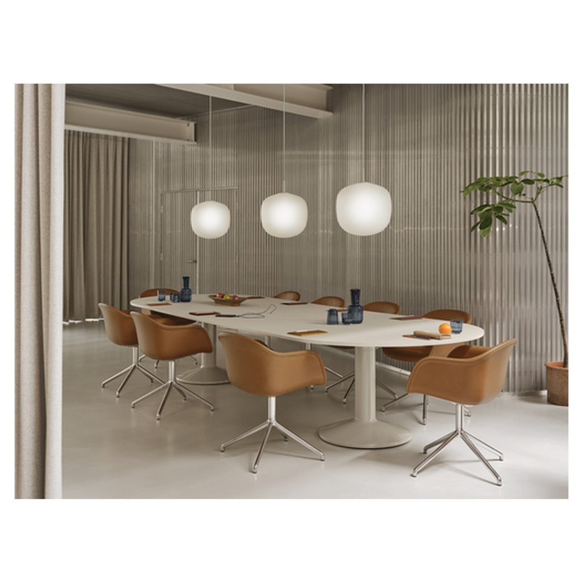 Fiber Armchair Swivel Base