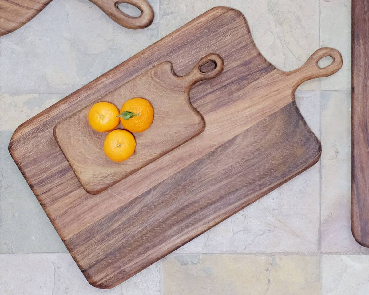 Large Wood Charcuterie Board with Loop Handle