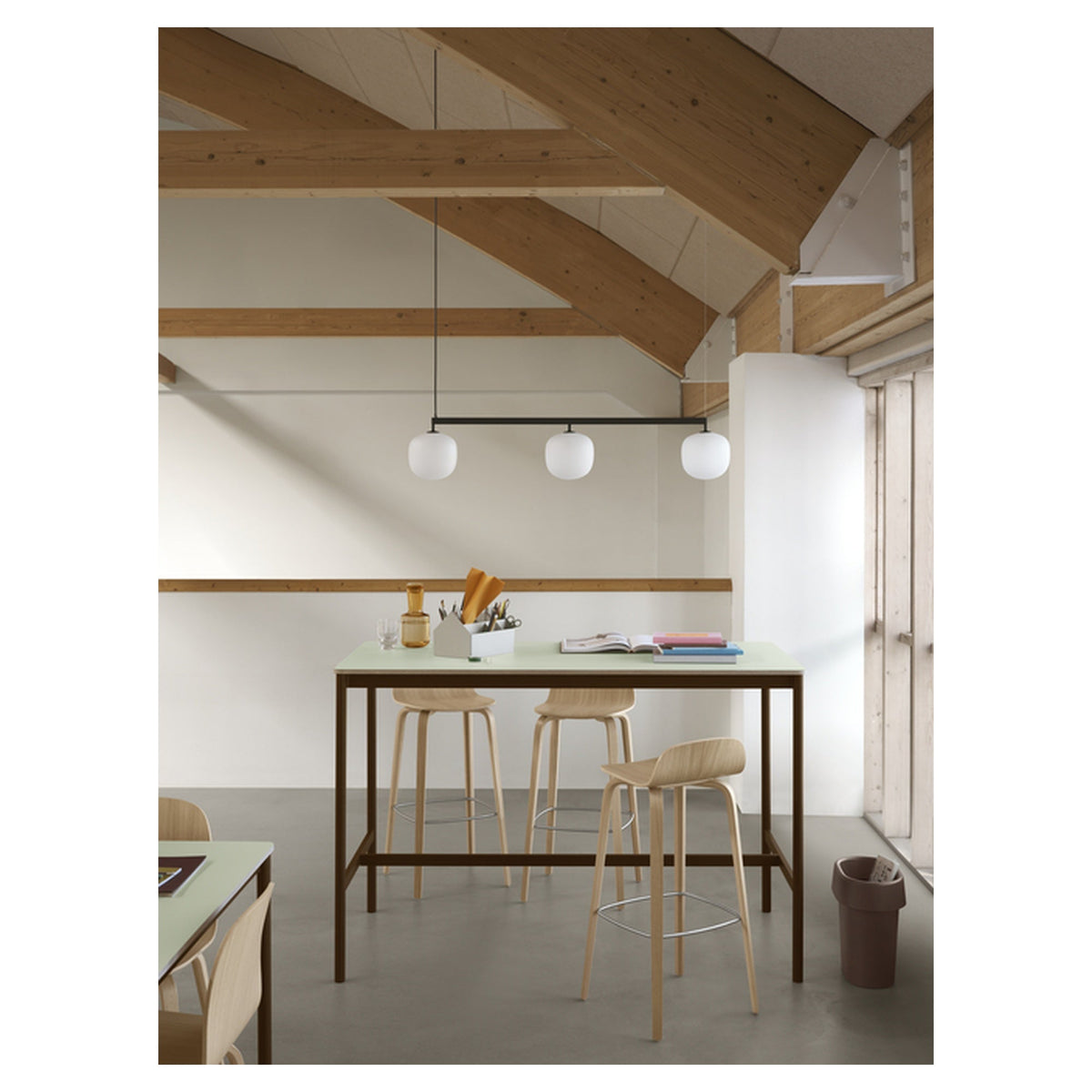 Visu Bar Stool Wood Base