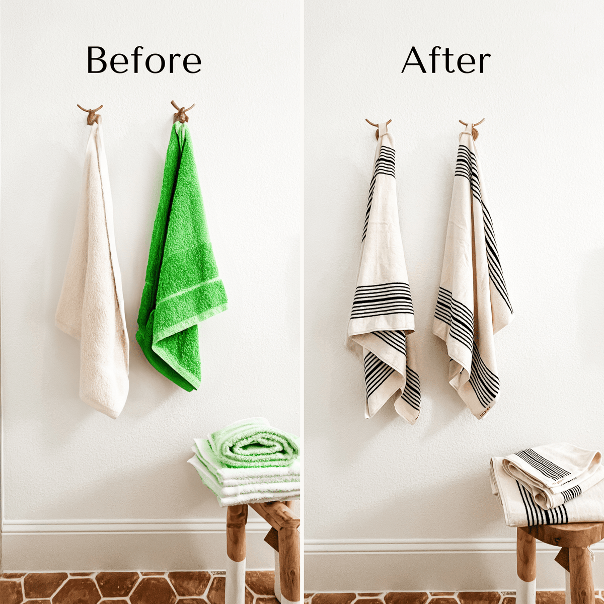 Melika Turkish Cotton Striped Terry Towel