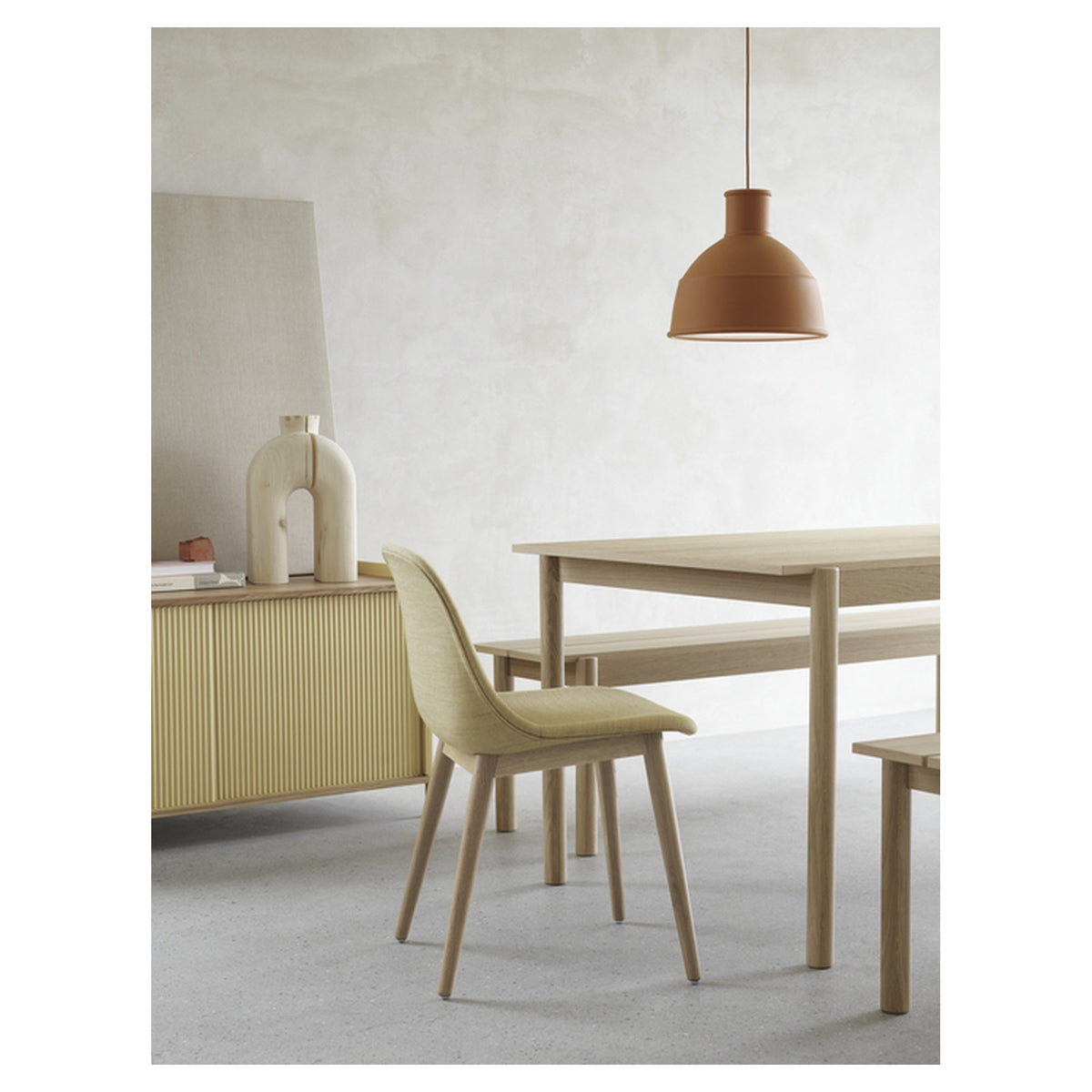 Fiber Side Chair Wood Base