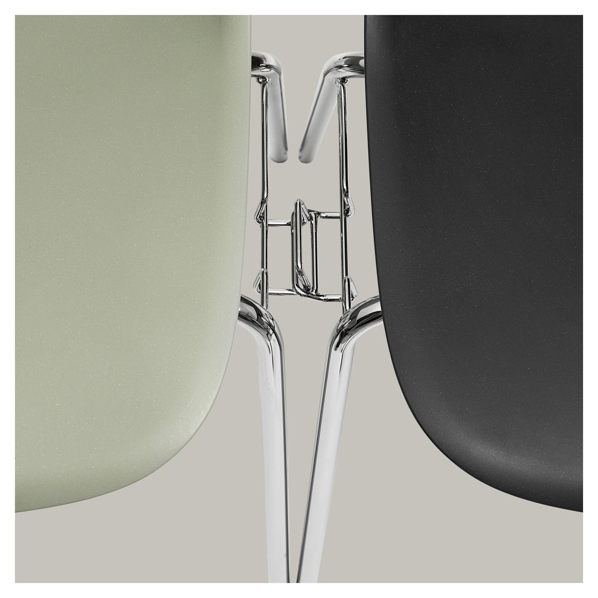 Fiber Side Chair A Base W. Linking Device And Felt Glides