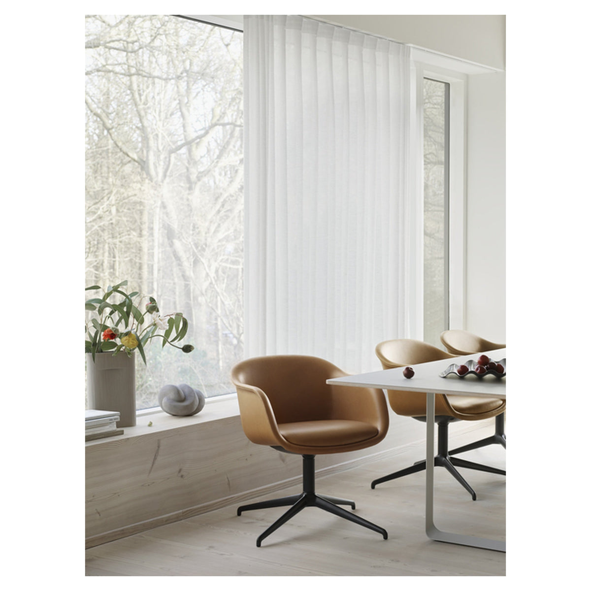 Fiber Conference Armchair w/ Swivel Base