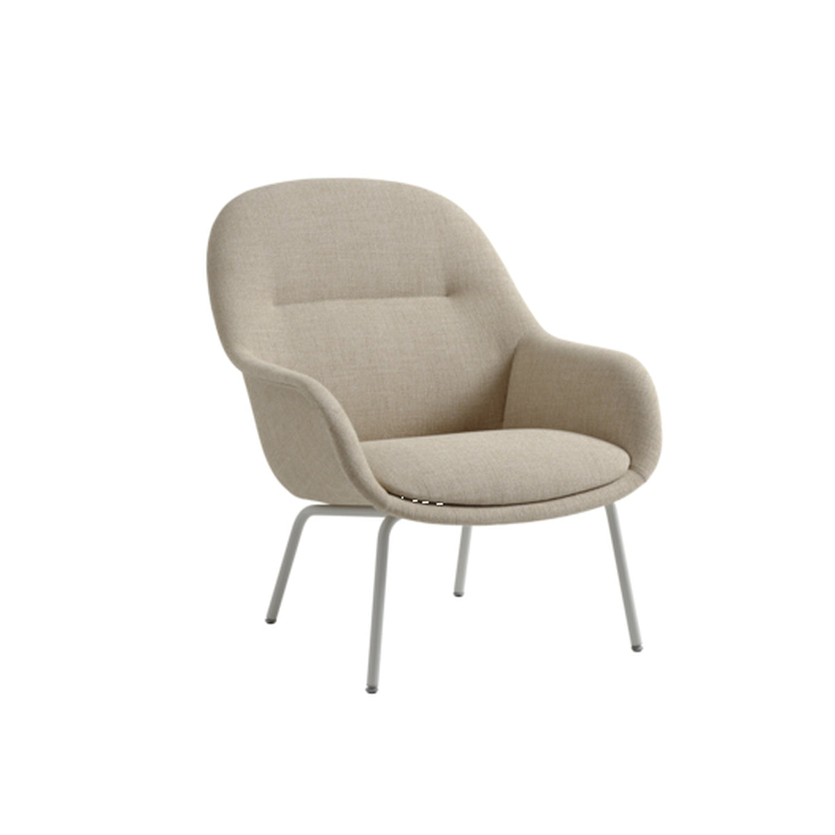 Fiber Lounge Armchair Tube Base