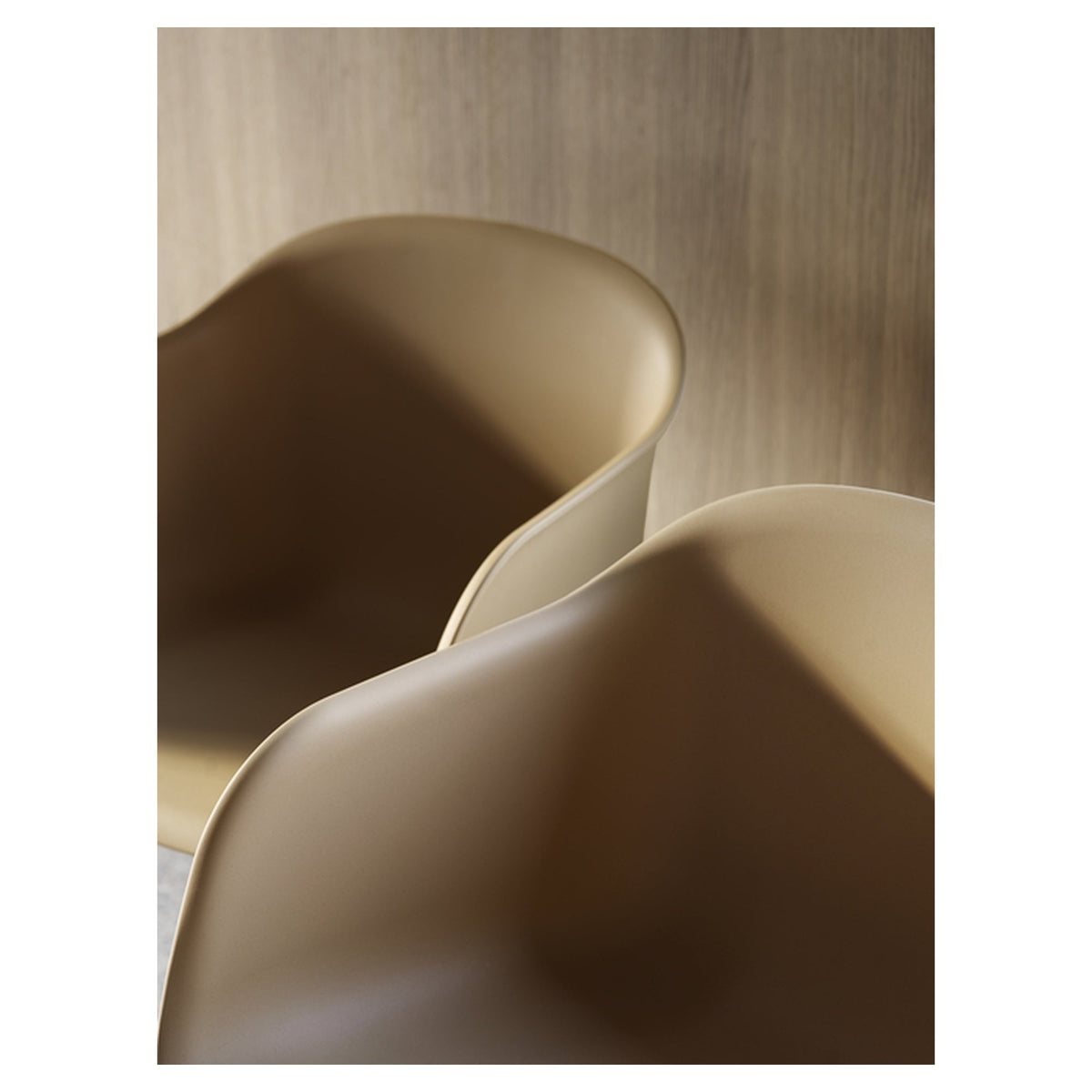 Fiber Armchair with Sled Base