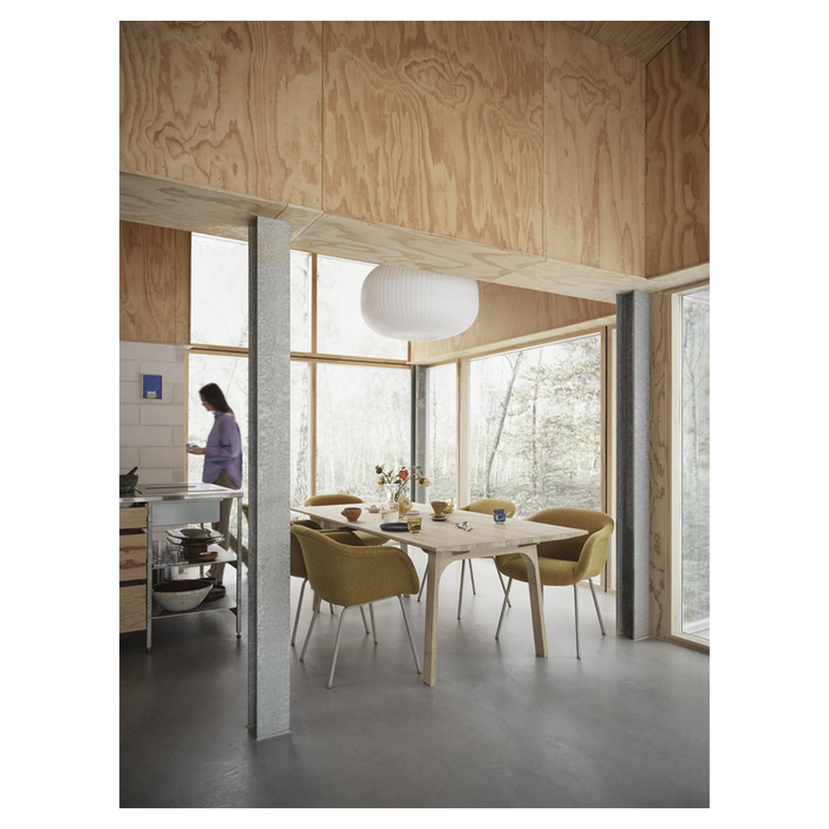 Fiber Soft Armchair Tube Base