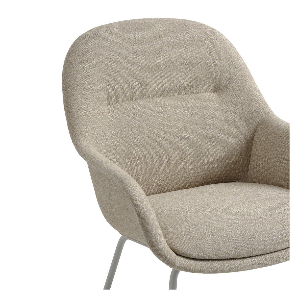 Fiber Lounge Armchair Tube Base