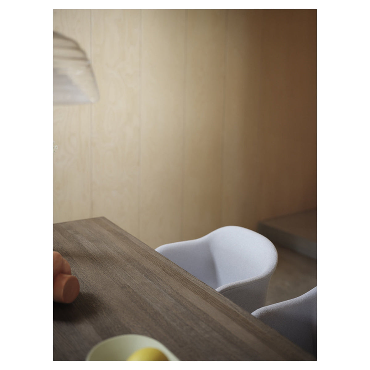 Fiber Armchair with Sled Base