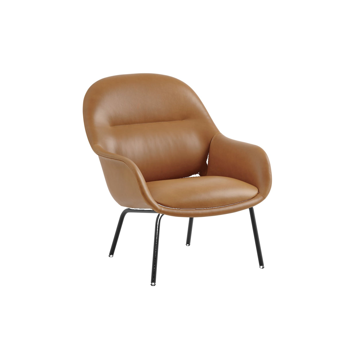 Fiber Lounge Armchair Tube Base