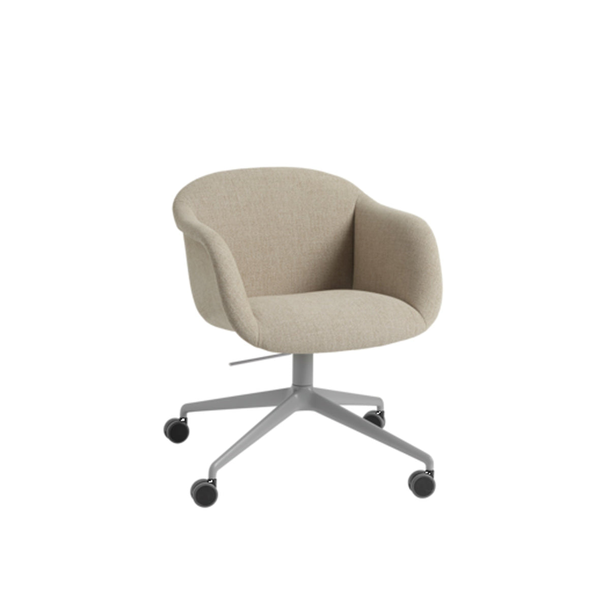 Fiber Soft Armchair Swivel Base W. Castors And Tilt