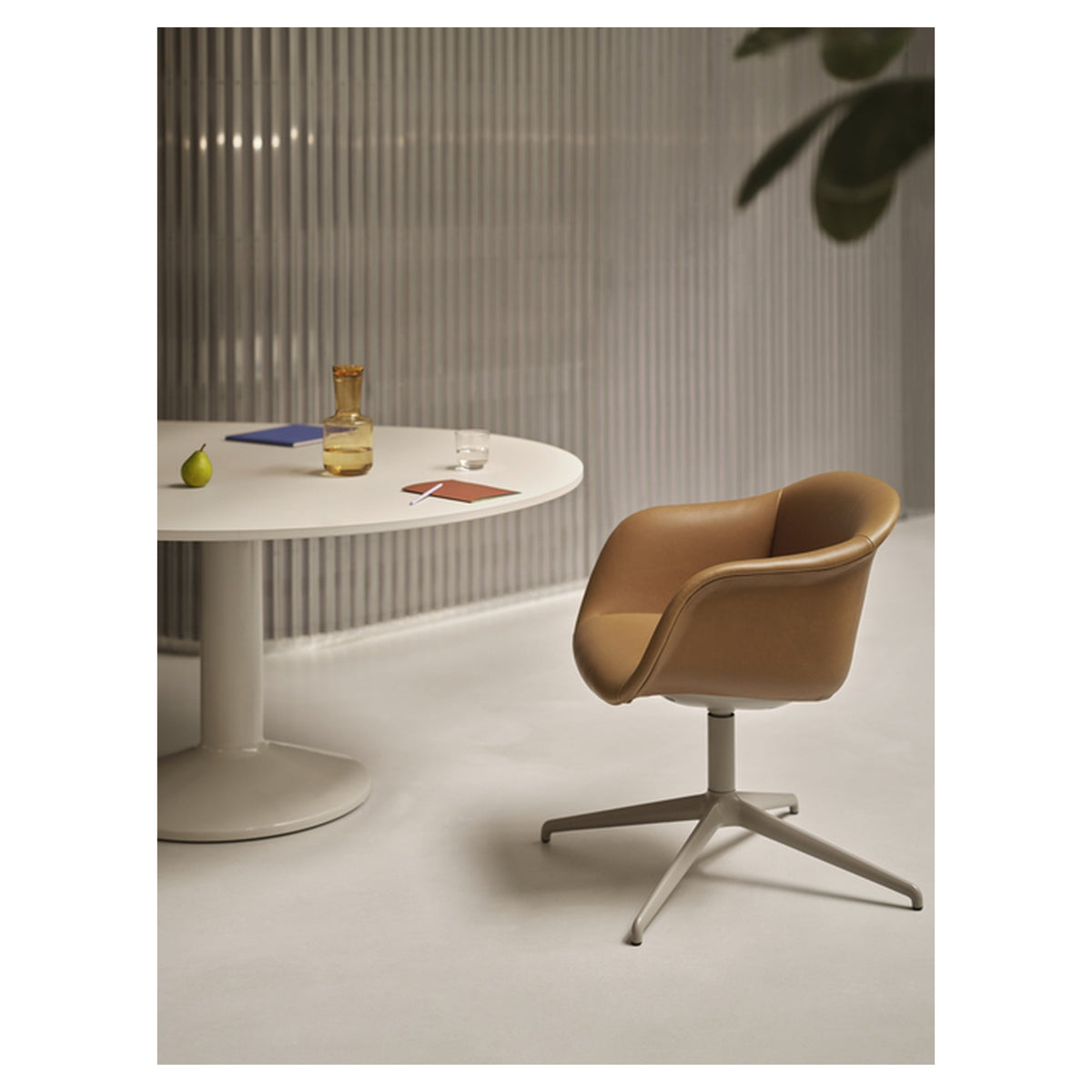 Fiber Soft Armchair Swivel Base