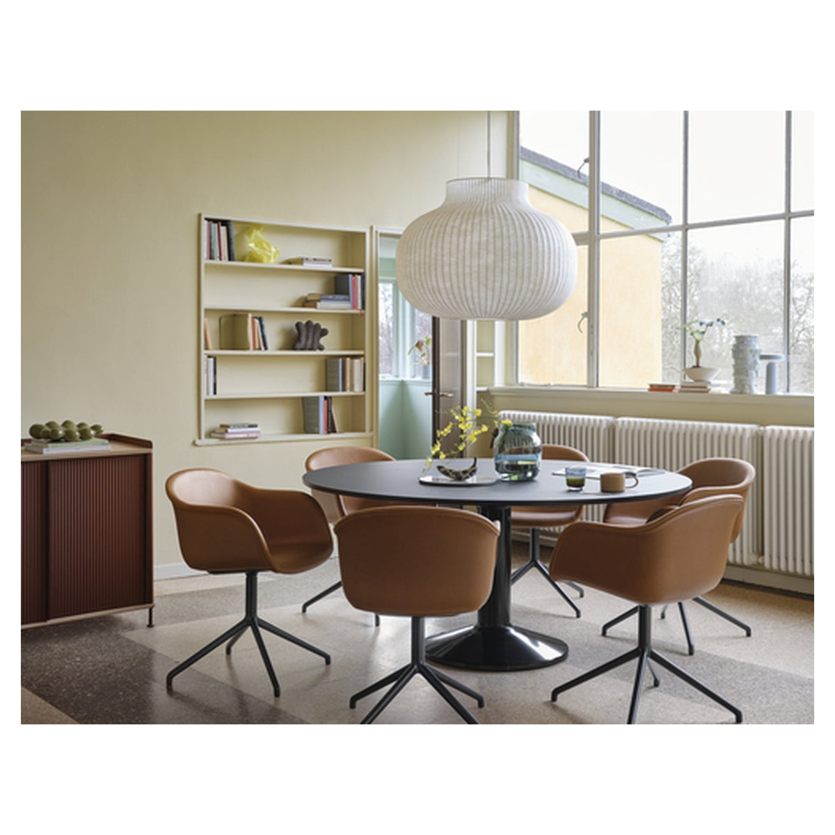 Fiber Armchair Swivel Base