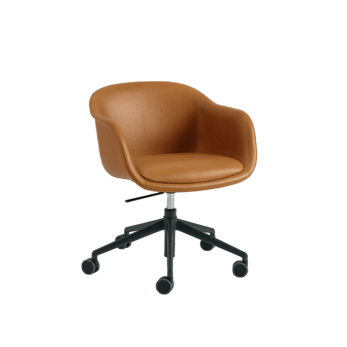 Fiber Conference Armchair Swivel Base W. Gas Lift Castors And Tilt