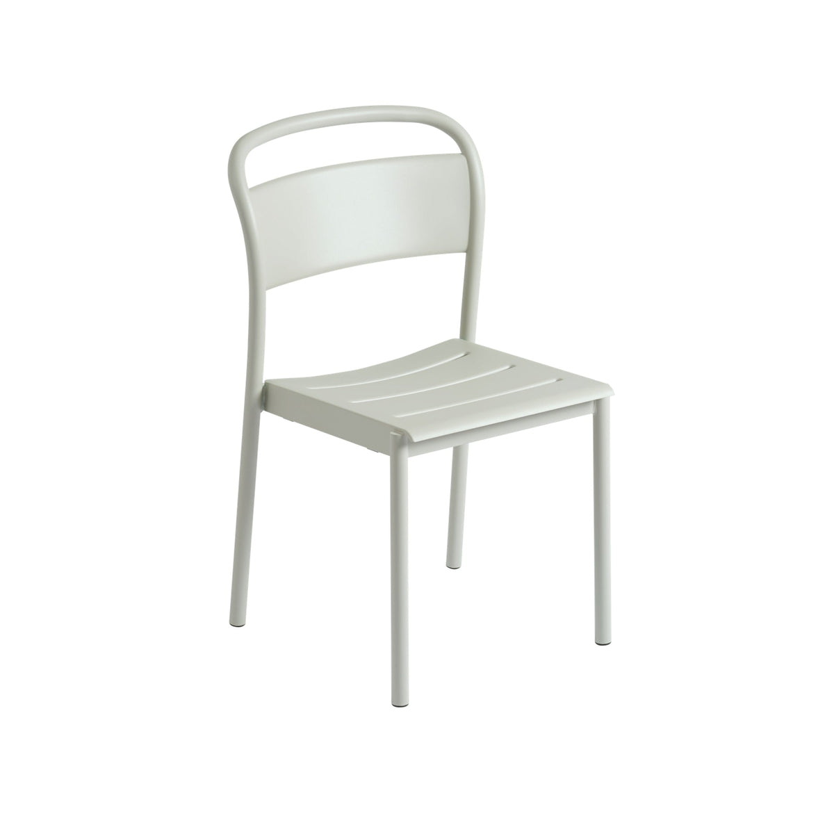 Linear Steel Outdoor Side Chair