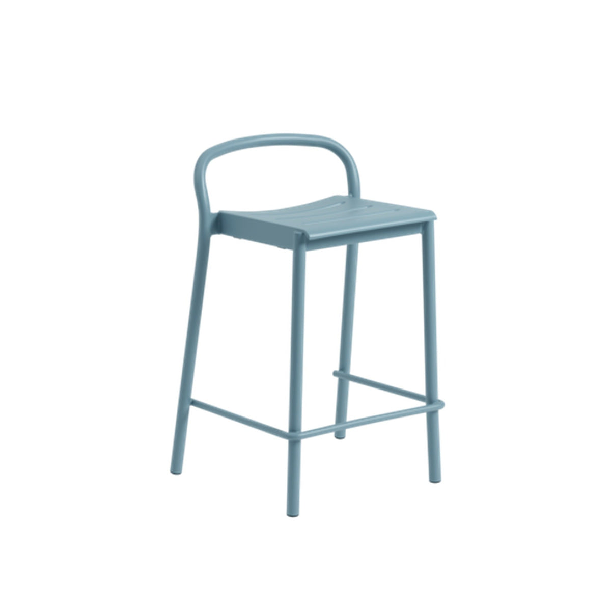 Linear Steel Counter Stool 65 Cm 25.6
