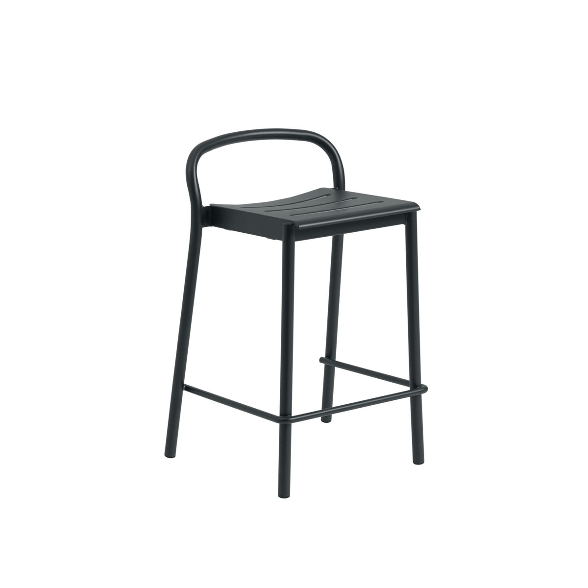 Linear Steel Counter Stool 65 Cm 25.6