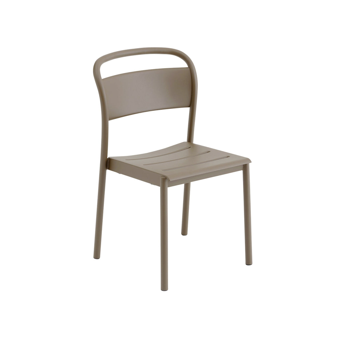 Linear Steel Outdoor Side Chair