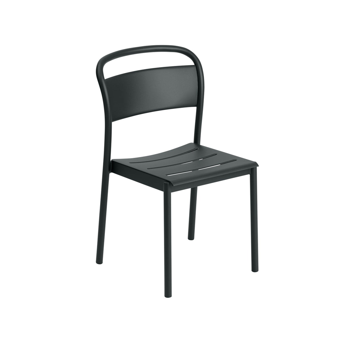 Linear Steel Outdoor Side Chair