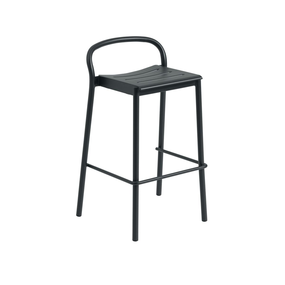 Linear Steel Bar Stool
