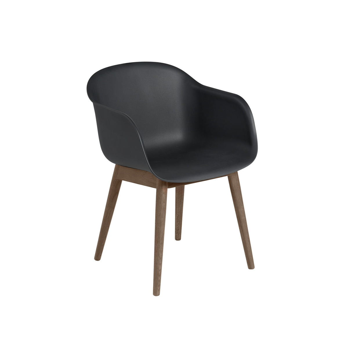 Fiber Armchair Wood Base