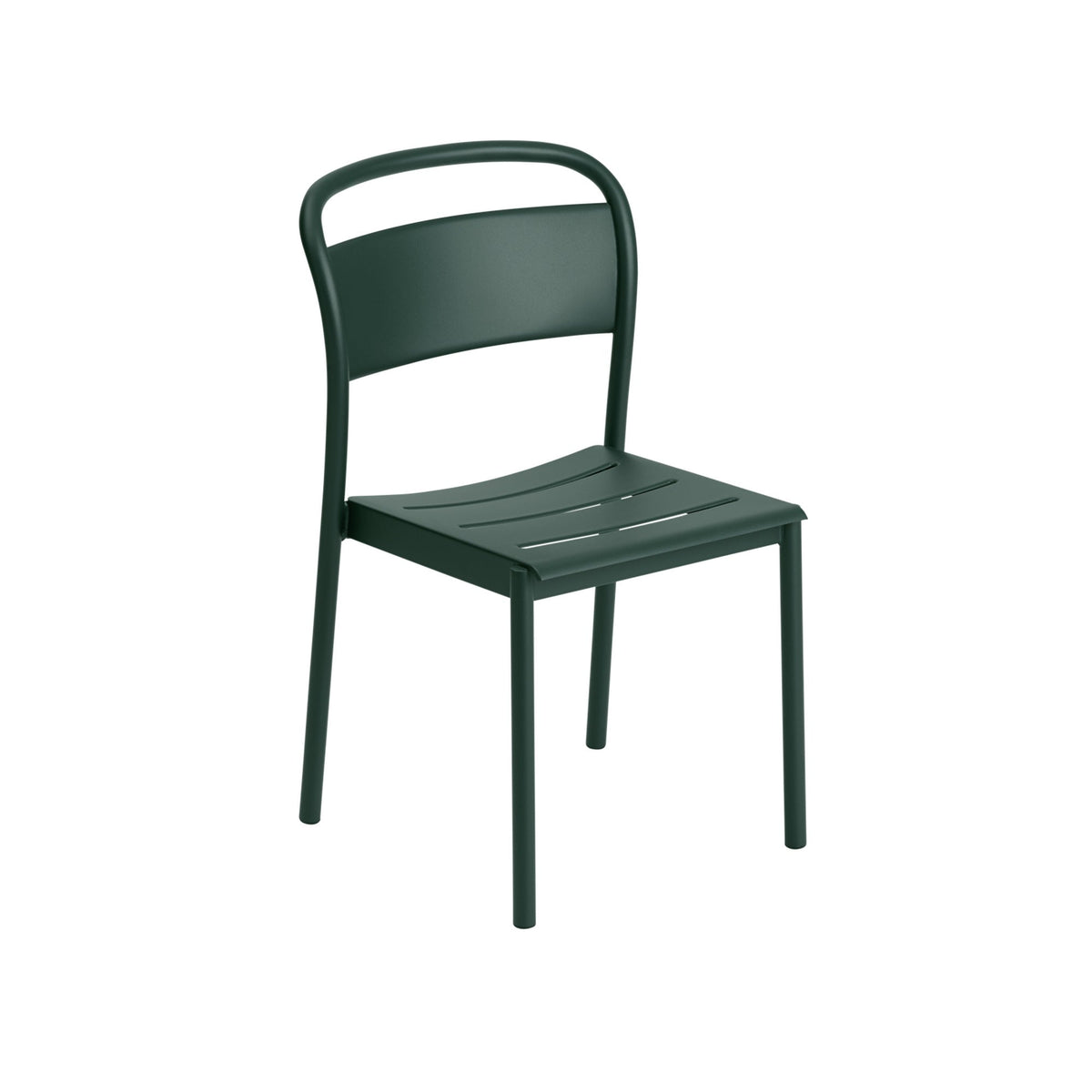 Linear Steel Outdoor Side Chair
