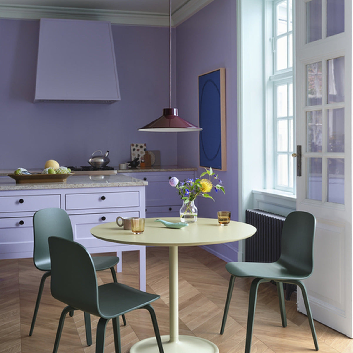 Visu Chair Wood Base by Muuto