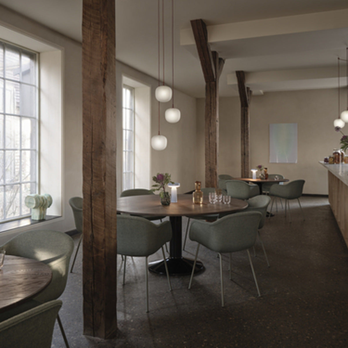 Fiber Armchair Tube Base