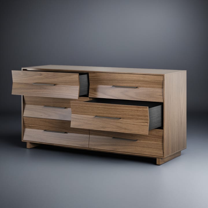 KAVA Bedroom 9686 6-Drawer Dresser