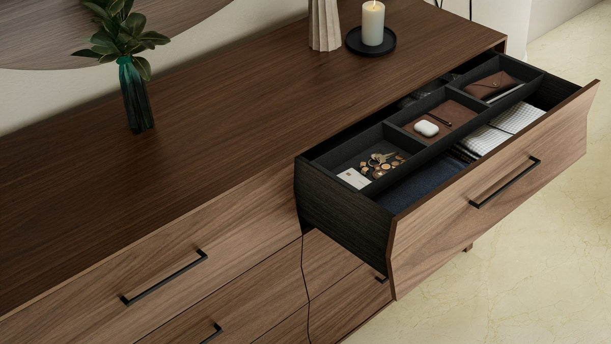 KAVA Bedroom 9686 6-Drawer Dresser