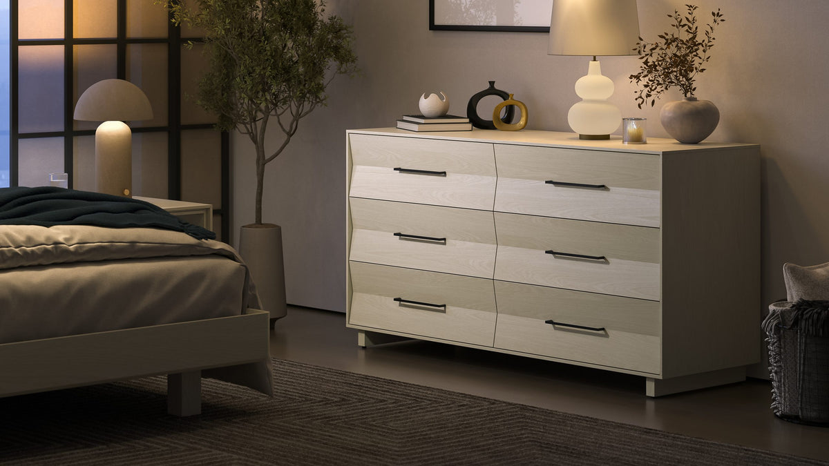 KAVA Bedroom 9686 6-Drawer Dresser