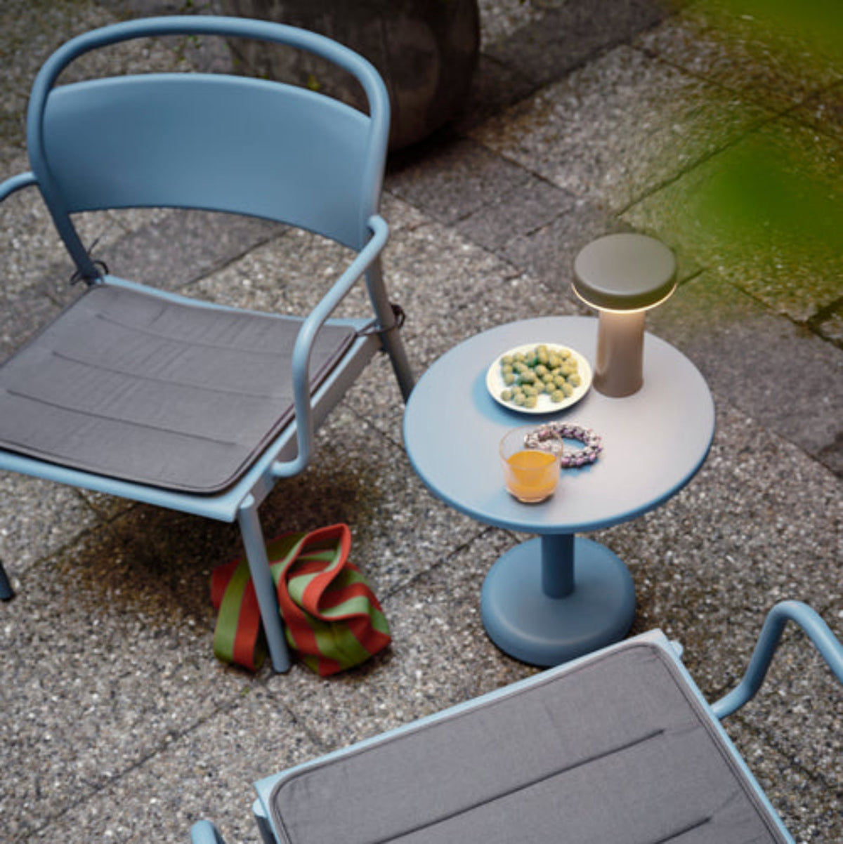 Linear Steel Outdoor Coffee Table