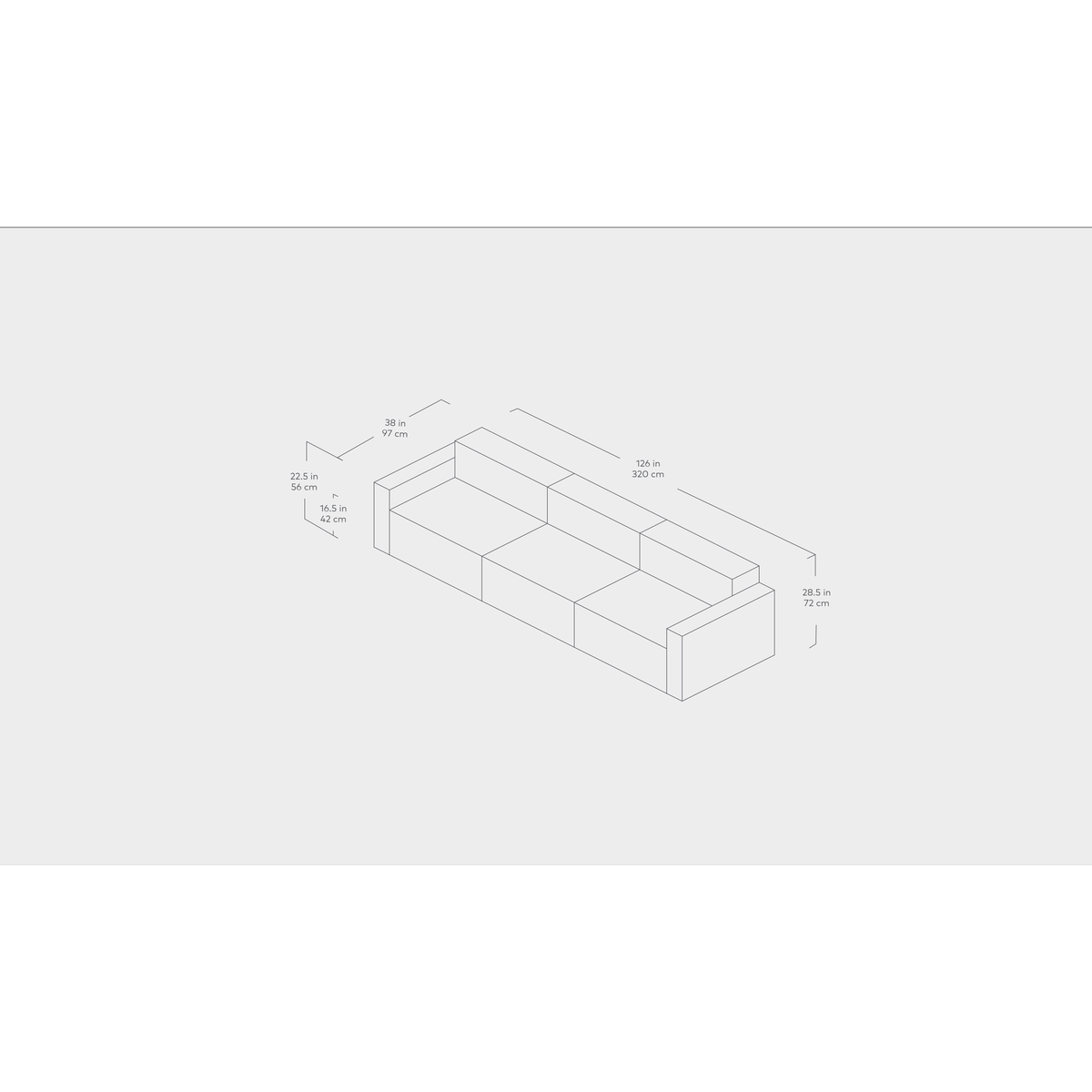 Mix Modular 3-PC Sofa