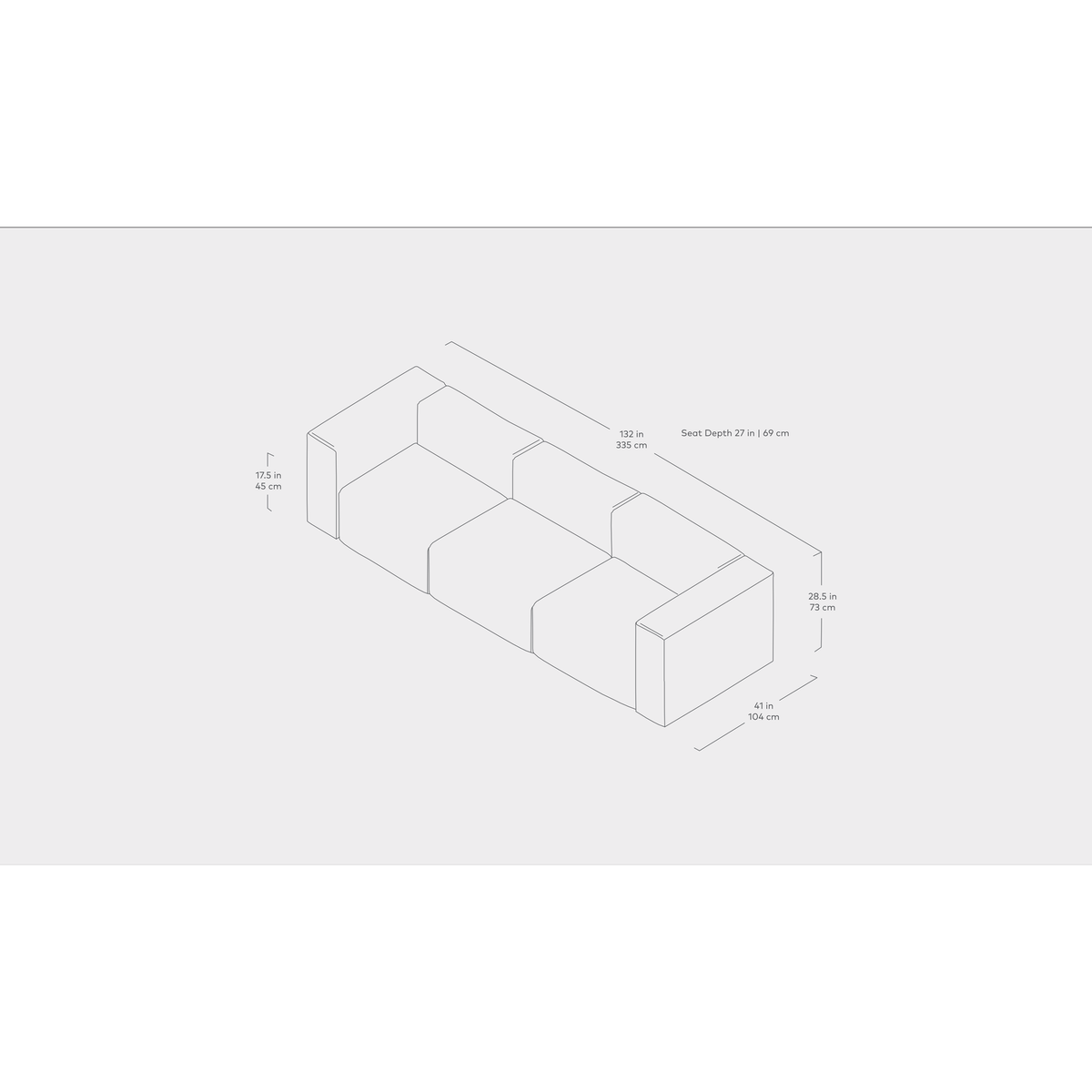 Nest Modular 3-PC Sofa