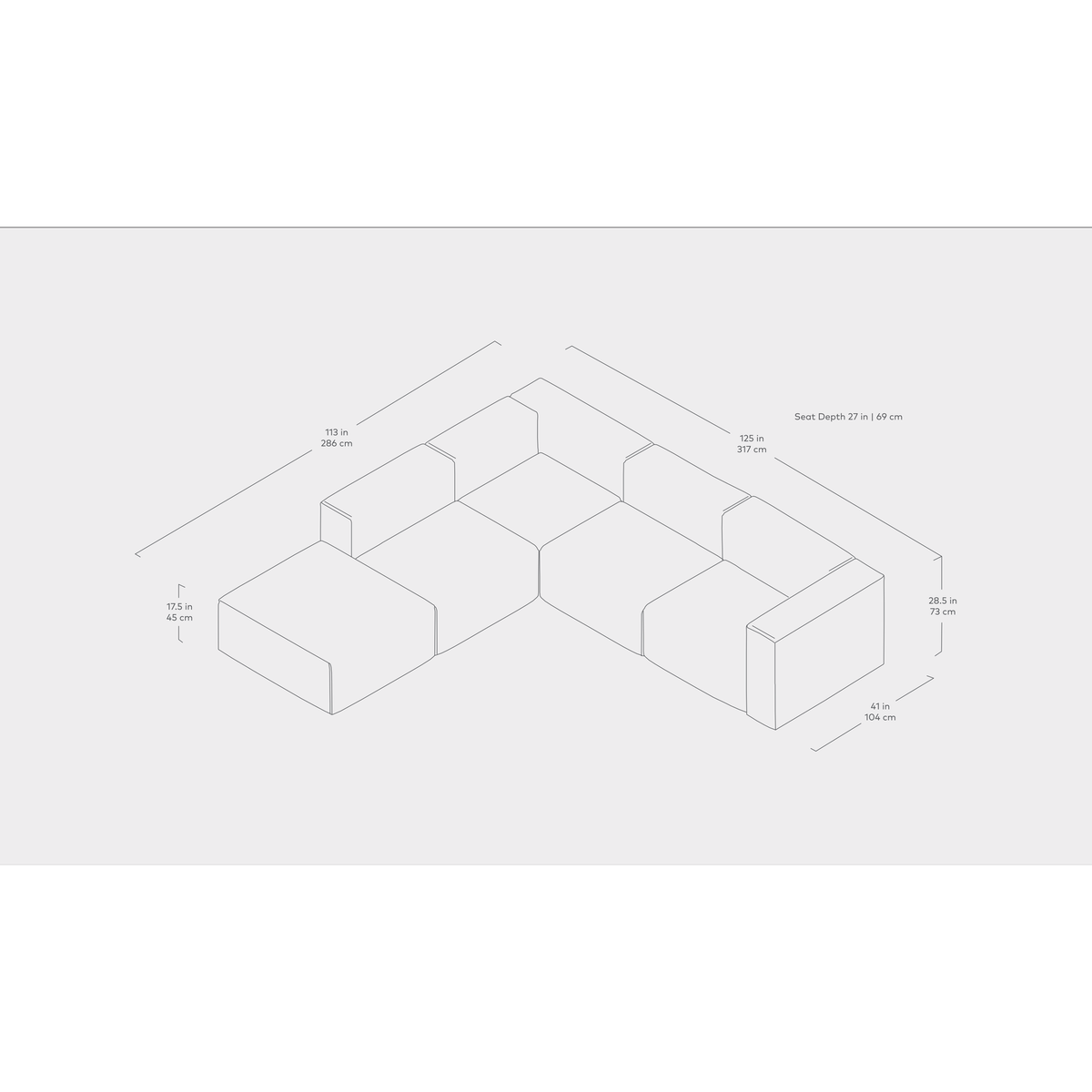 Nest Modular 5-PC Sectional