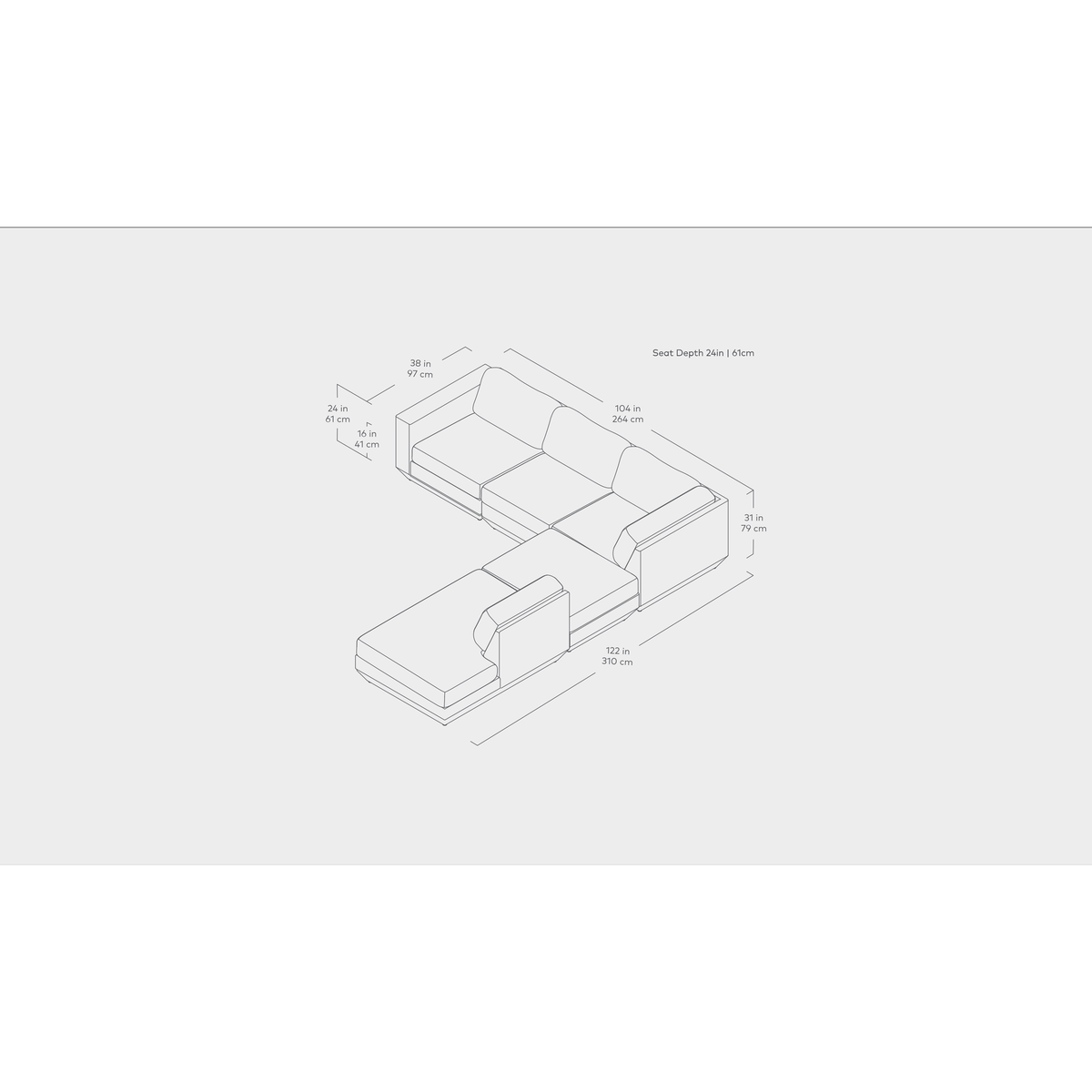 Podium Modular 5PC Seating Group