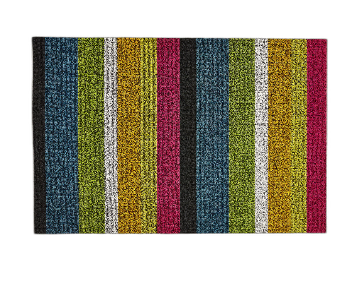 Bold Stripe Shag Mats