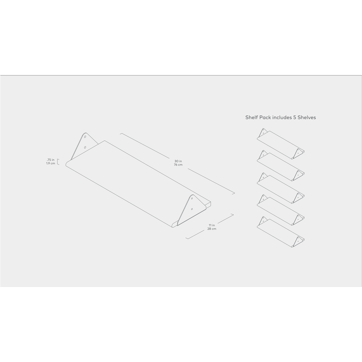 Branch Shelves 5 Pack