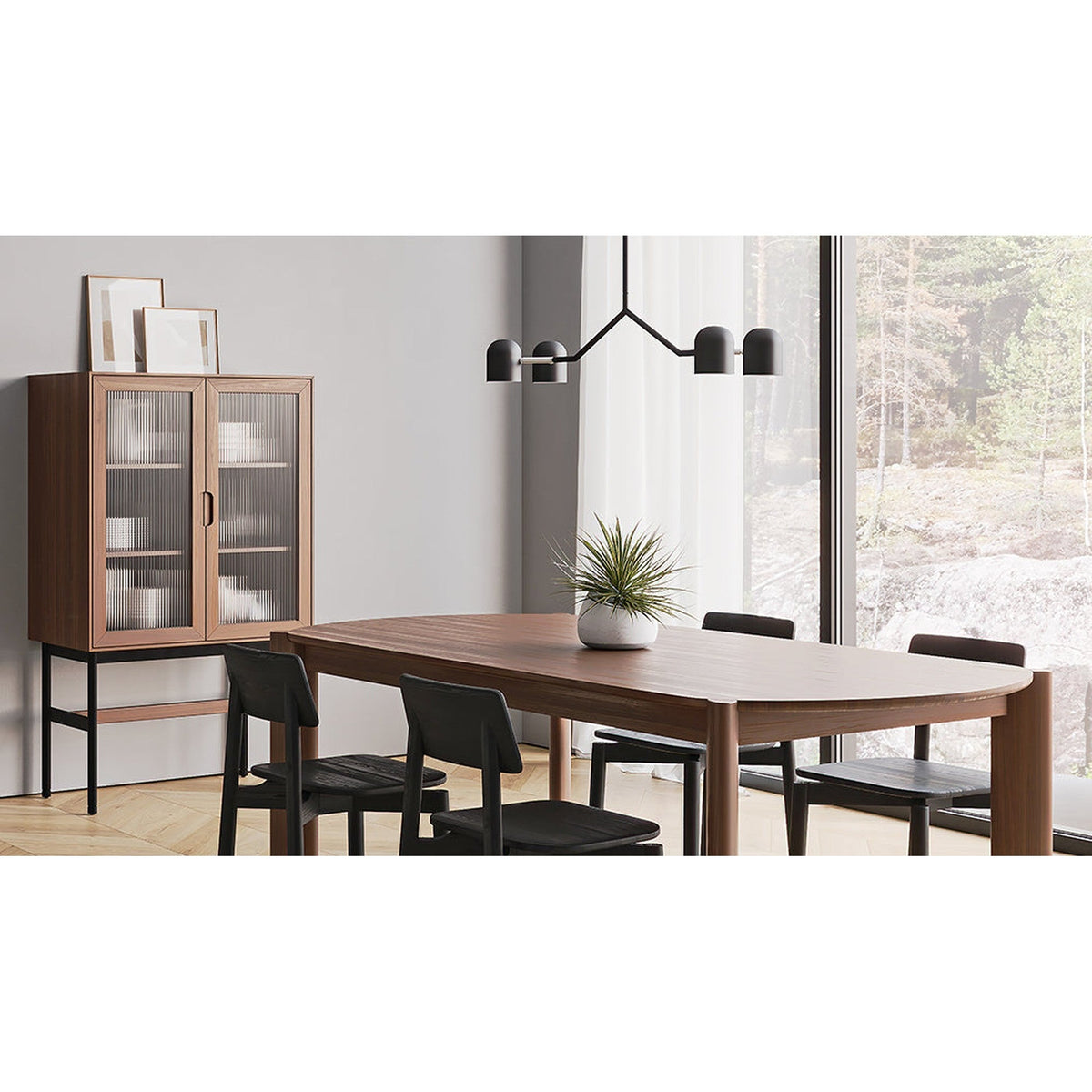 Tandem 4-Head Pendant Lamp