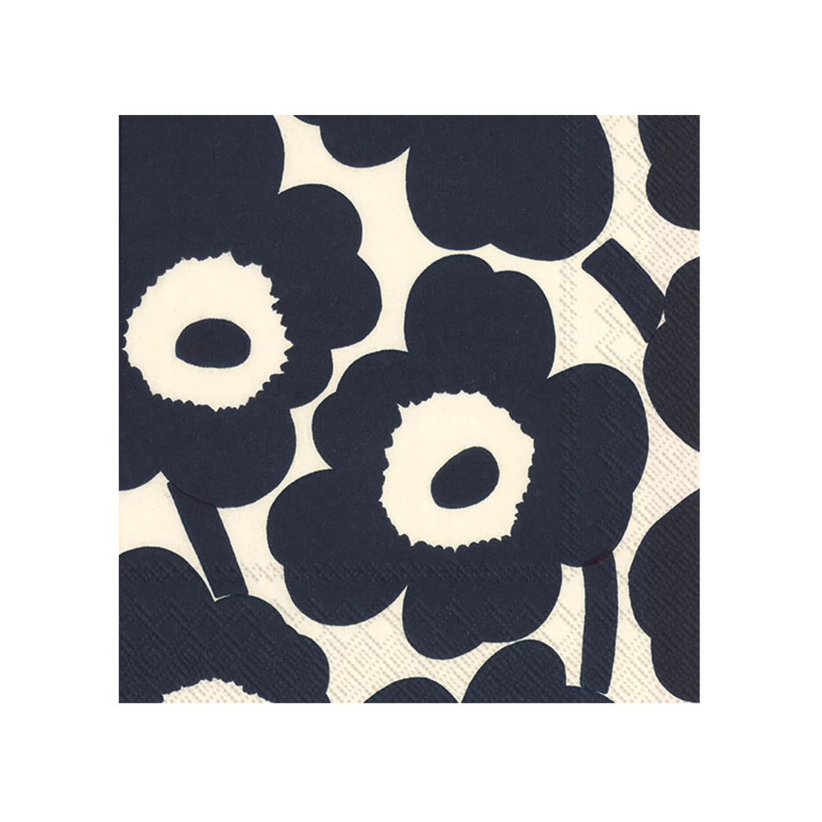 cocktail napkin unikko dark blue